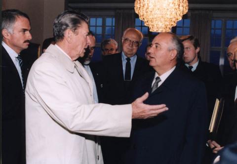 Reagan and Gorbachev at the Reykjavik Summit